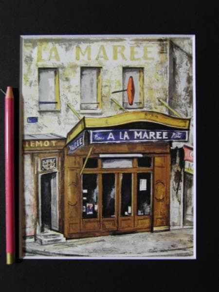 荻須高徳、マレーのたばこ屋、画集より、希少、高級額付