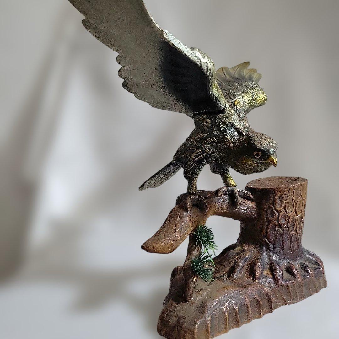 【週末セール】鷹のオブジェ　ヴィンテージ品　鷹の置物
