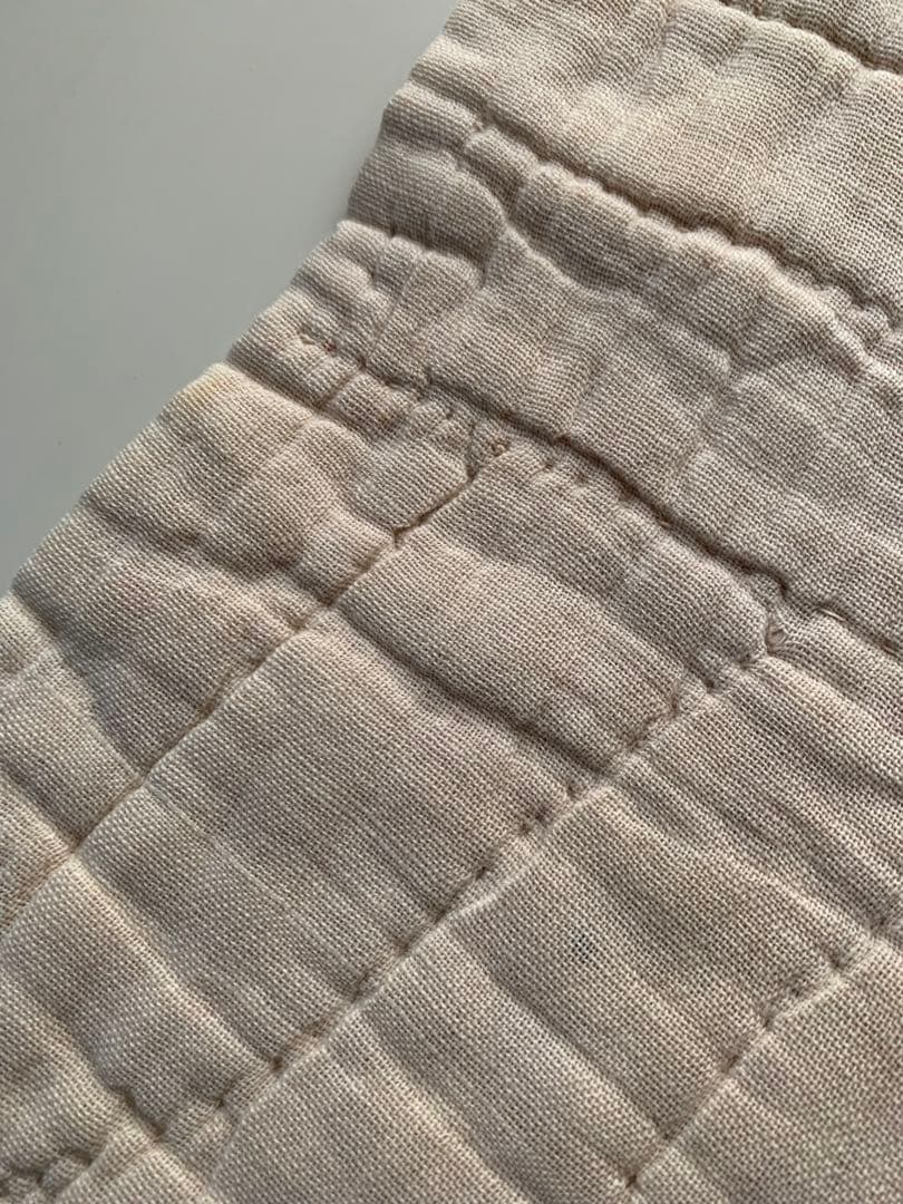 フランスアンティーク　シャビーな感じが可愛い古いパッチワークの布！たまりません！