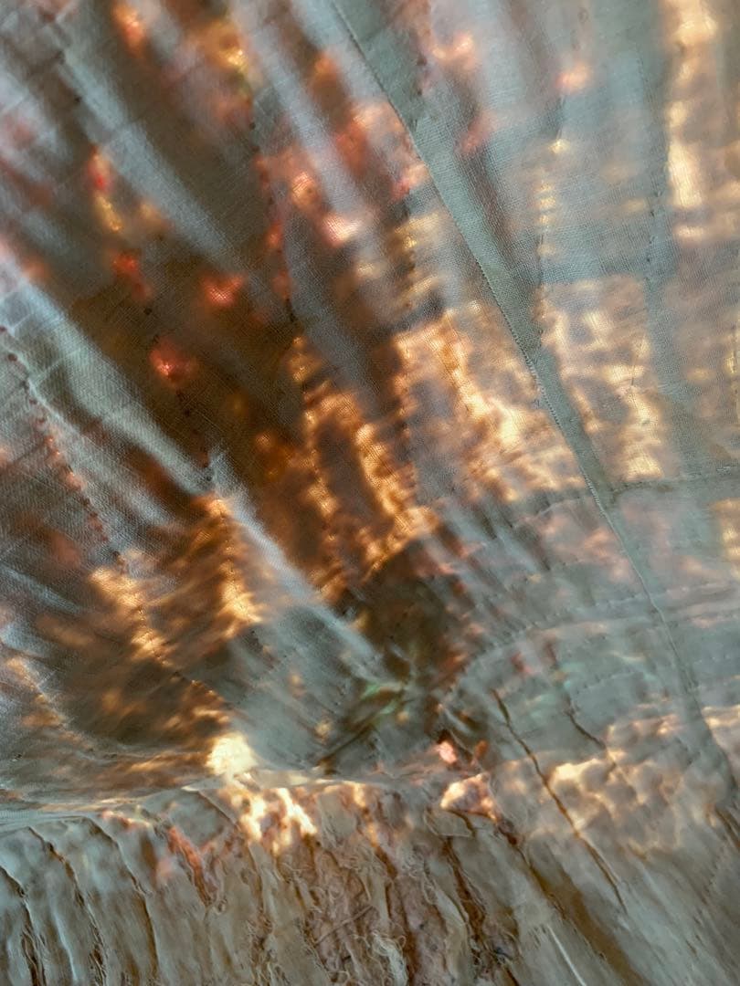 フランスアンティーク　シャビーな感じが可愛い古いパッチワークの布！たまりません！