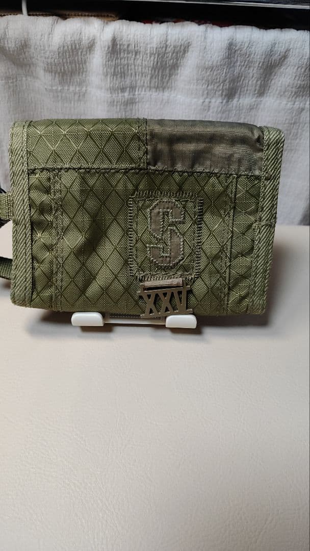 ♫ レア OLD STUSSY 折り財布　オリーブ
