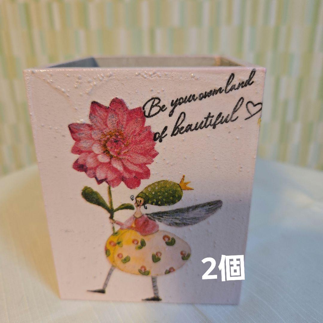 花柄紙製バスケットセット 7品