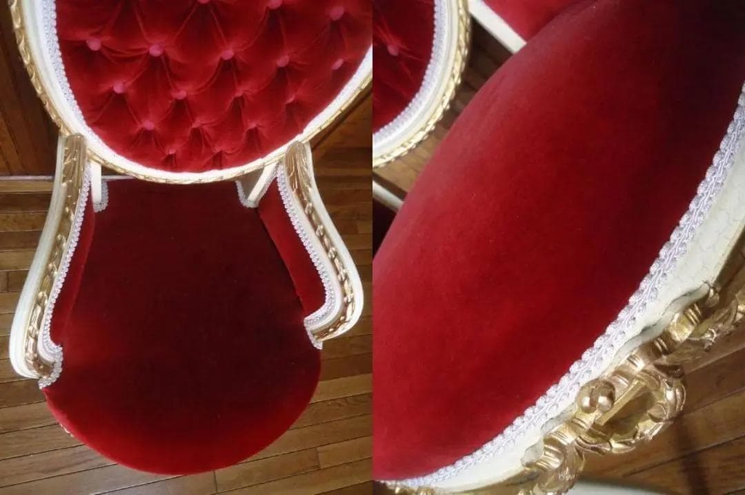 イタリア Meroni Francesco⭐︎ロココ様式チェア⭐︎美品⭐︎張替済