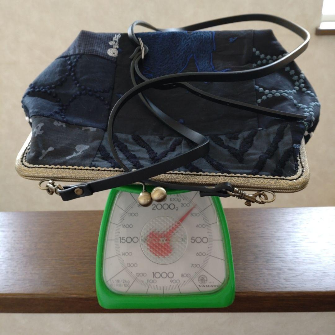 ミナペルホネン・ハンドメイド☆パッチワークがま口ショルダーバッグ