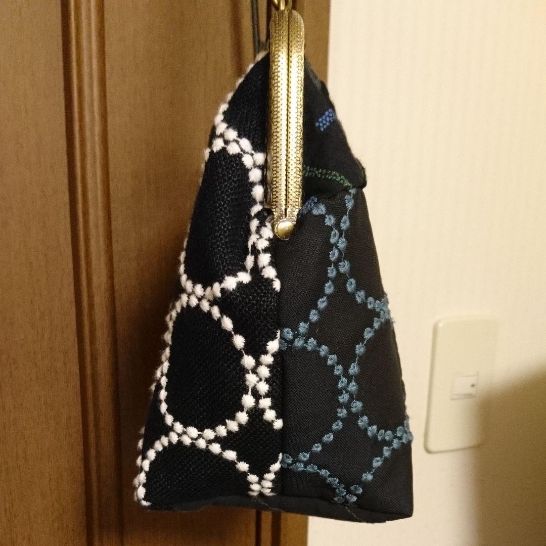 ミナペルホネン・ハンドメイド☆パッチワークがま口ショルダーバッグ