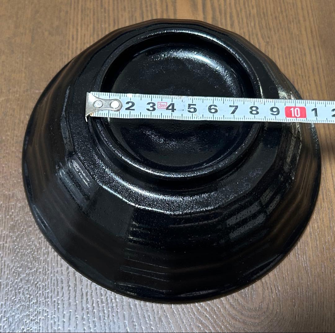 福井クラフト18cm 超耐熱ラーメン鉢 ゆず天目　18杯＋黒タタキ　4杯
