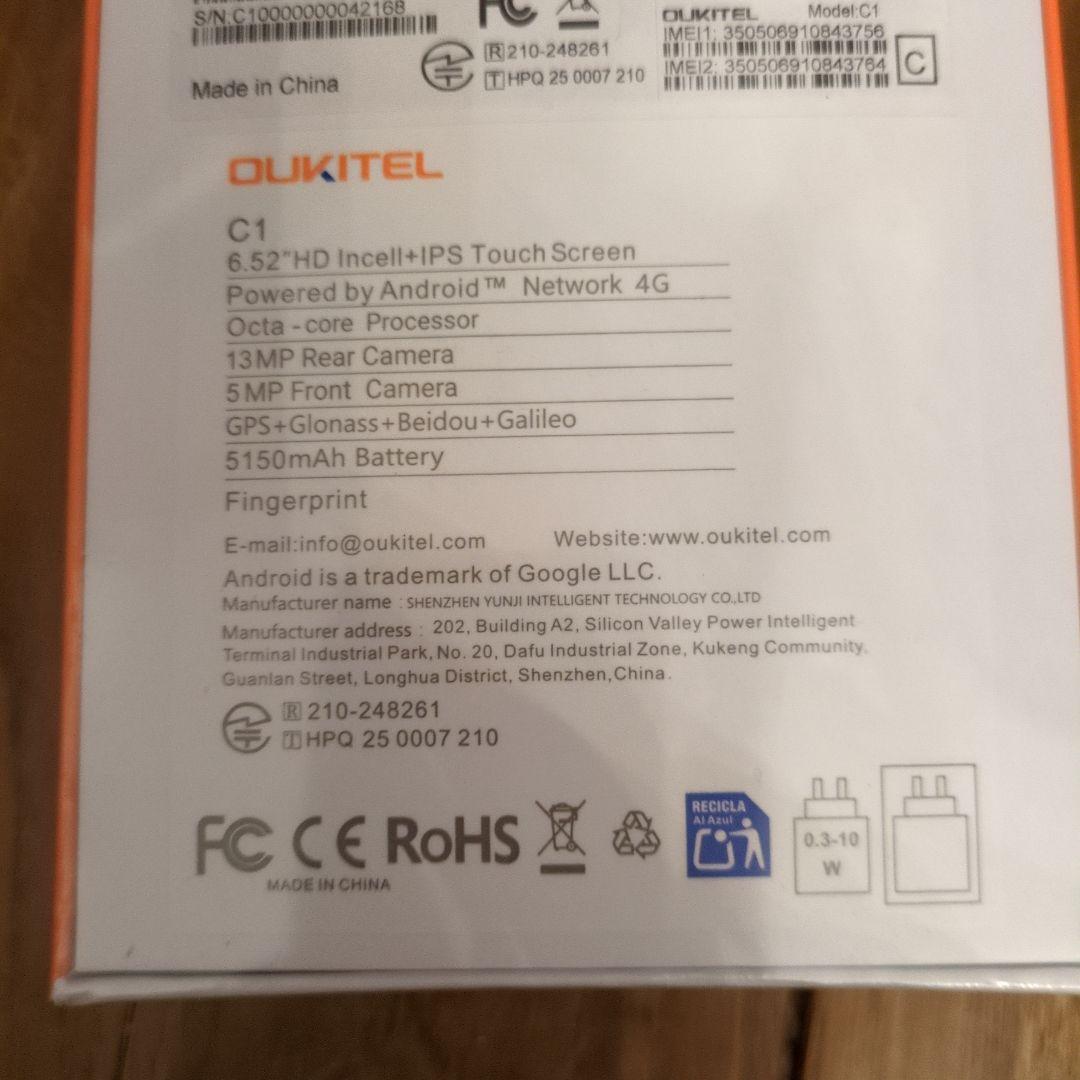 OUKITEL C1 16GB ＋128GB ゴールド