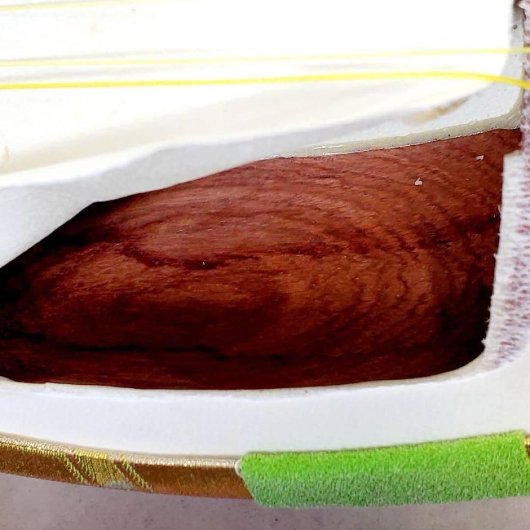 【ジャンク】三味線 中棹 東さわり 丸打胴 犬皮 紫檀 三つ折り ハードケース