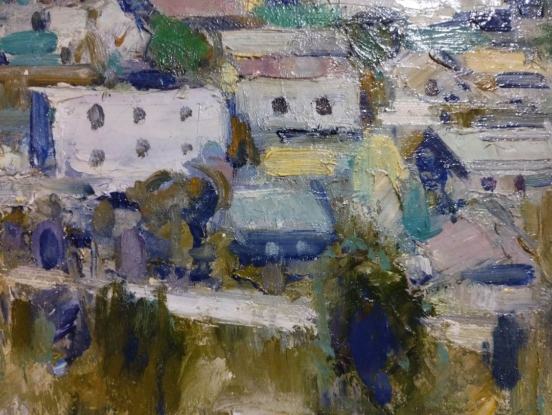 設楽章　したらあきらシタラアキラ 伊豆の海　風景画 油絵 画家 創元会会員 絵画