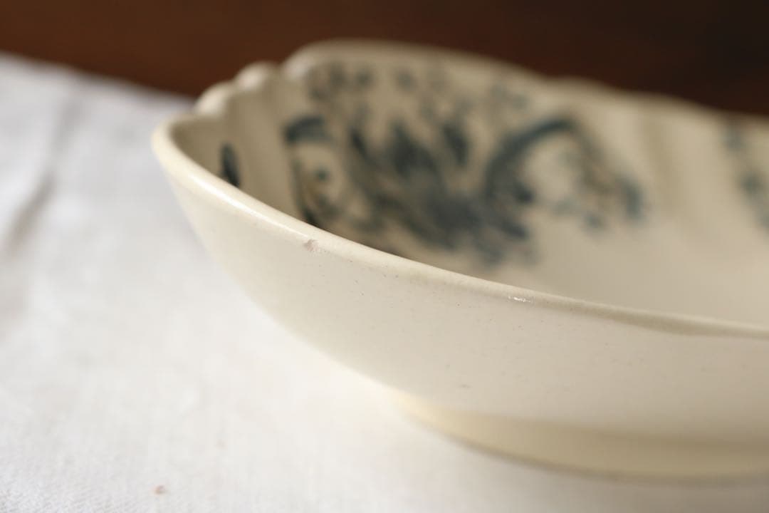 LONGCHAMPS ラヴィエ　フランス　アンティーク　藍色　figue