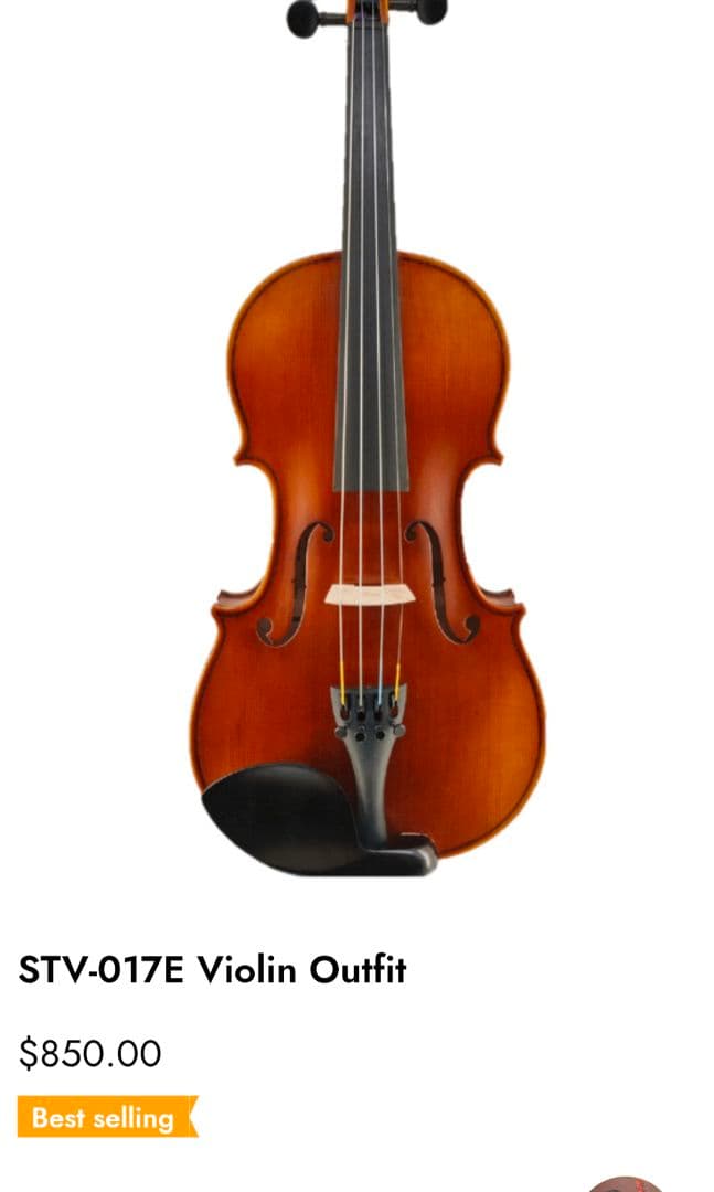 3/4 バイオリン　STV017E　ケース弓付き　12万相当