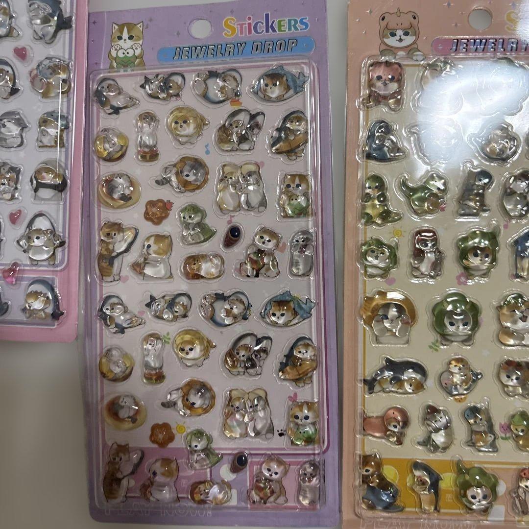 Jewelry Drop ステッカー 7シートセット　モフサンド