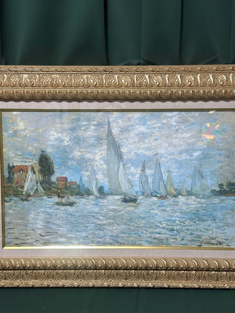 ♦️お勧め絵画　クロード　モネ　風景画 美術品　大型豪華額縁　ア-ト　インテリア