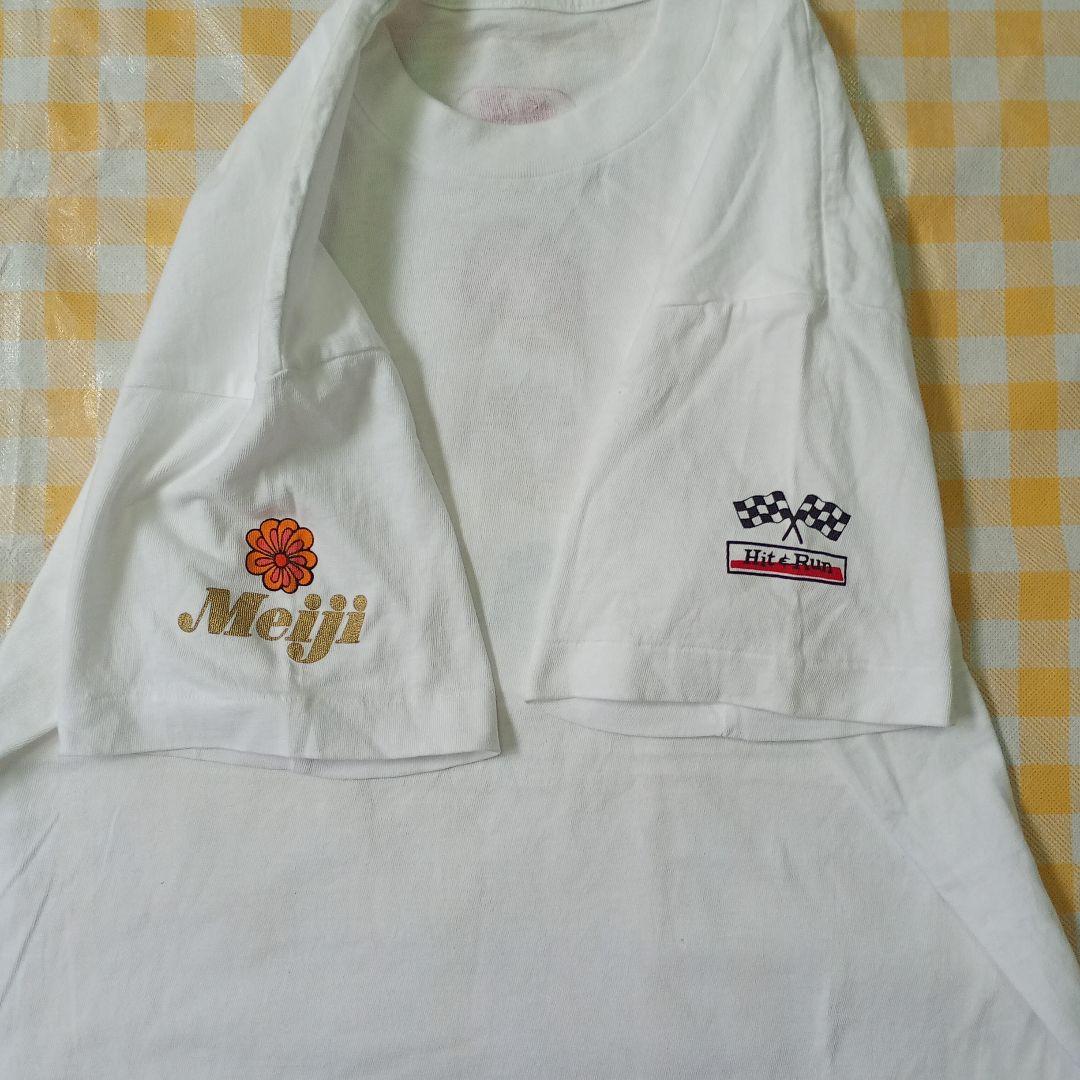 パフィー　花柄　明治チェルシー　コラボTシャツ　サイズ表記なし　Mくらい