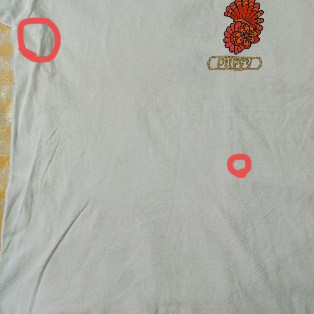 パフィー　花柄　明治チェルシー　コラボTシャツ　サイズ表記なし　Mくらい