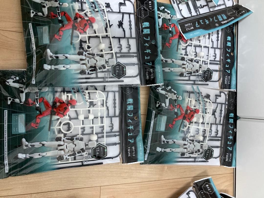 戦闘フィギュアセット 　バトルフィギュア　　5色34体セット