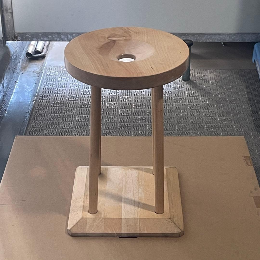 【標準サイズ】くみ紐 丸台 組紐台①｜鏡面φ27cm （9寸） 高さ約40cm