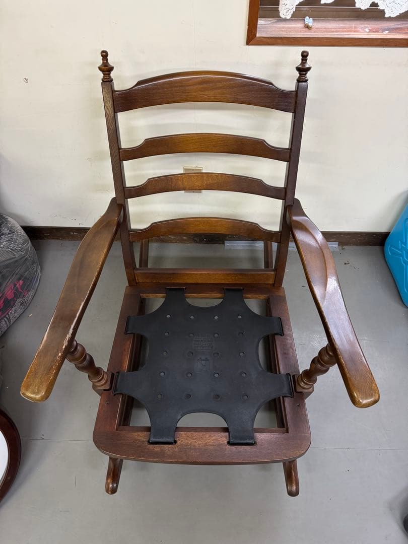 飛騨産業 キツツキマーク ロッキングチェア 木製 揺り椅子