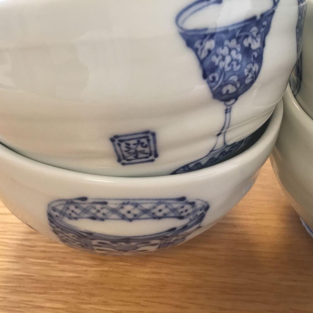 有田焼　時代絵　丼鉢　5個