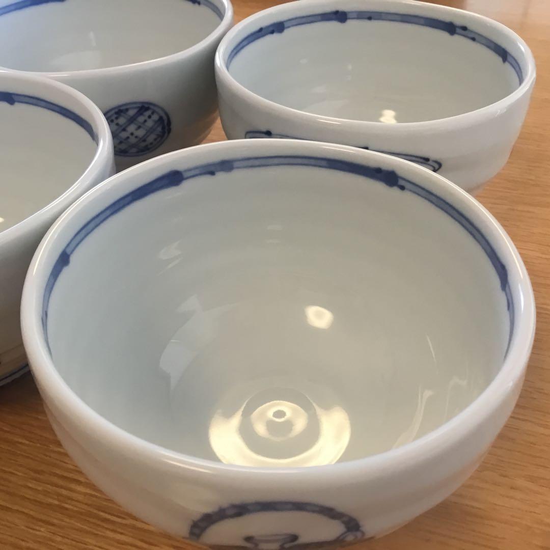 有田焼　時代絵　丼鉢　5個