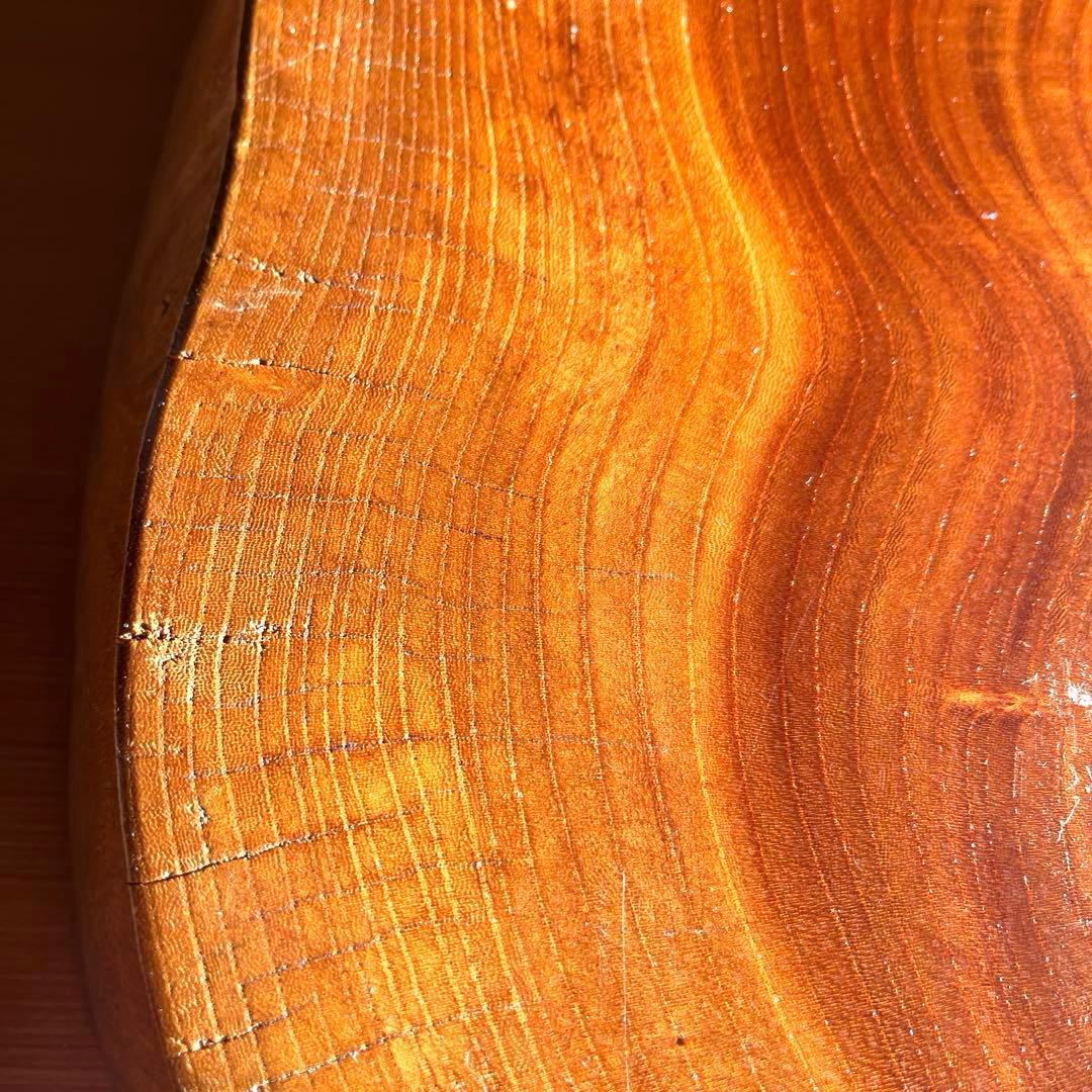 希少　年輪が二つ！　天然木　一枚板　花台　盆栽台　鑑賞台　飾り台　盆栽卓　無垢材