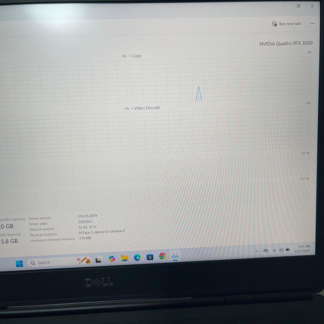 バッテリー超優良/Dell Precision 7550/RTX3000