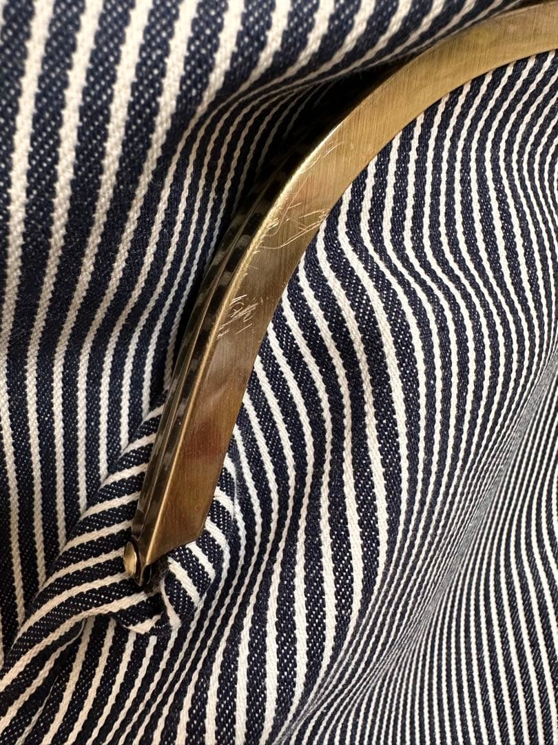 AYANOKOJI がま口 リュック大 綿布ヒッコリー