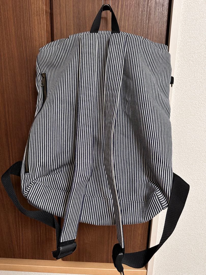 AYANOKOJI がま口 リュック大 綿布ヒッコリー