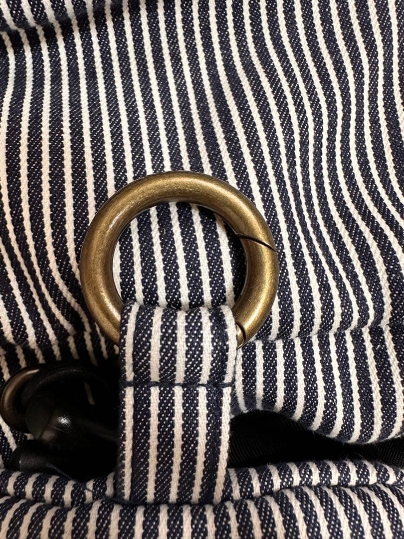 AYANOKOJI がま口 リュック大 綿布ヒッコリー