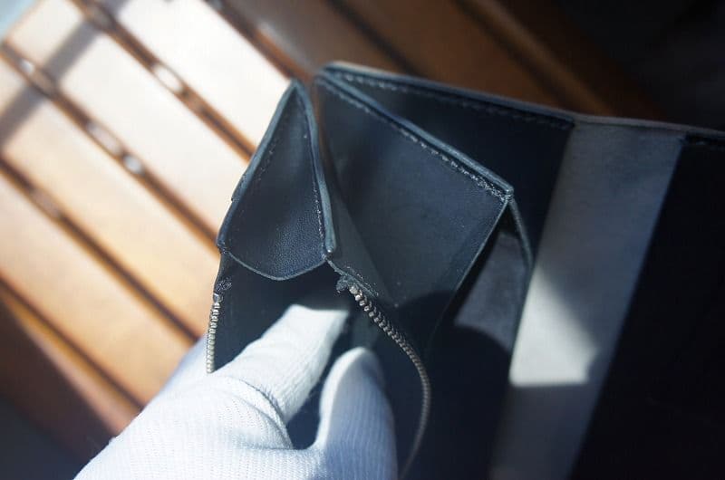 【送料無料】ルガトショルダーのロングウォレット【ライトグレー】