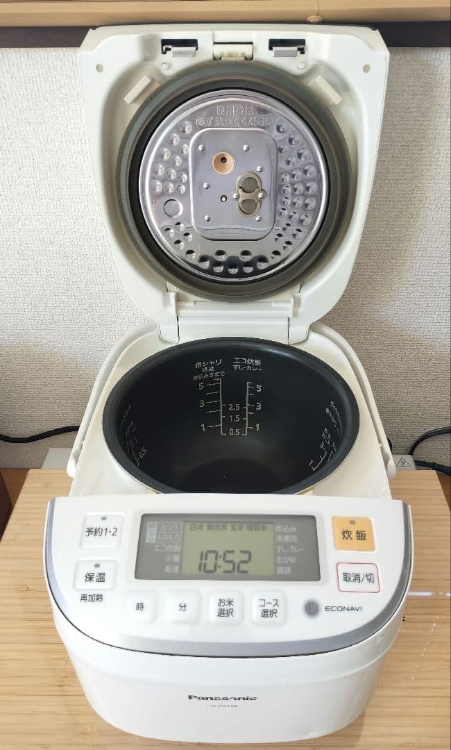 Panasonic おどり炊き 可変圧力IH炊飯器 SR-PB105 ホワイト