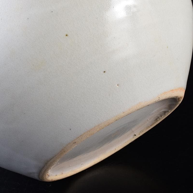 銀杏の木 　安東五作　樊川窯　青華　花文　水指　共箱　M　R8709B