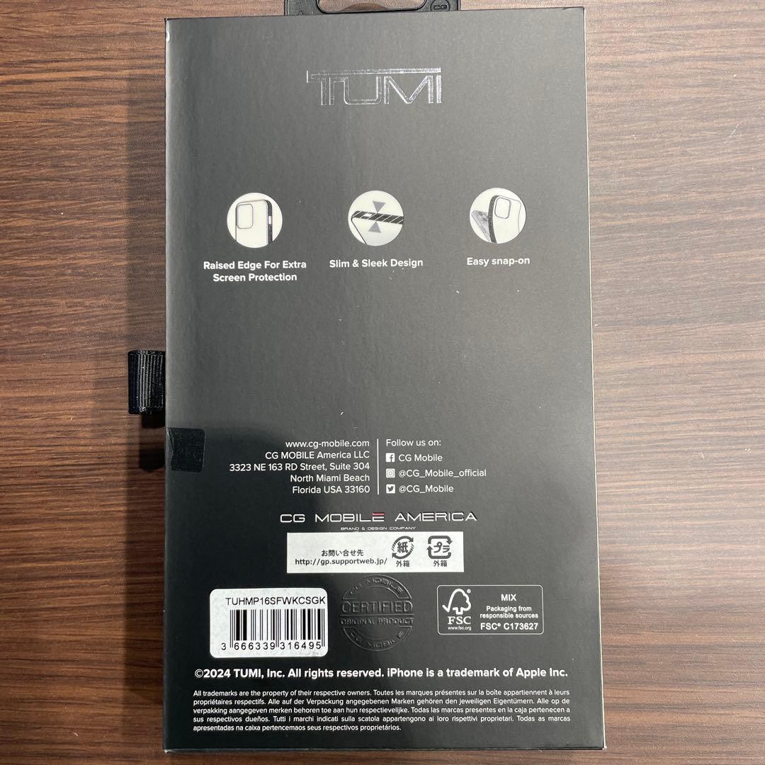 TUMI iPhone 16用ケース ブラック