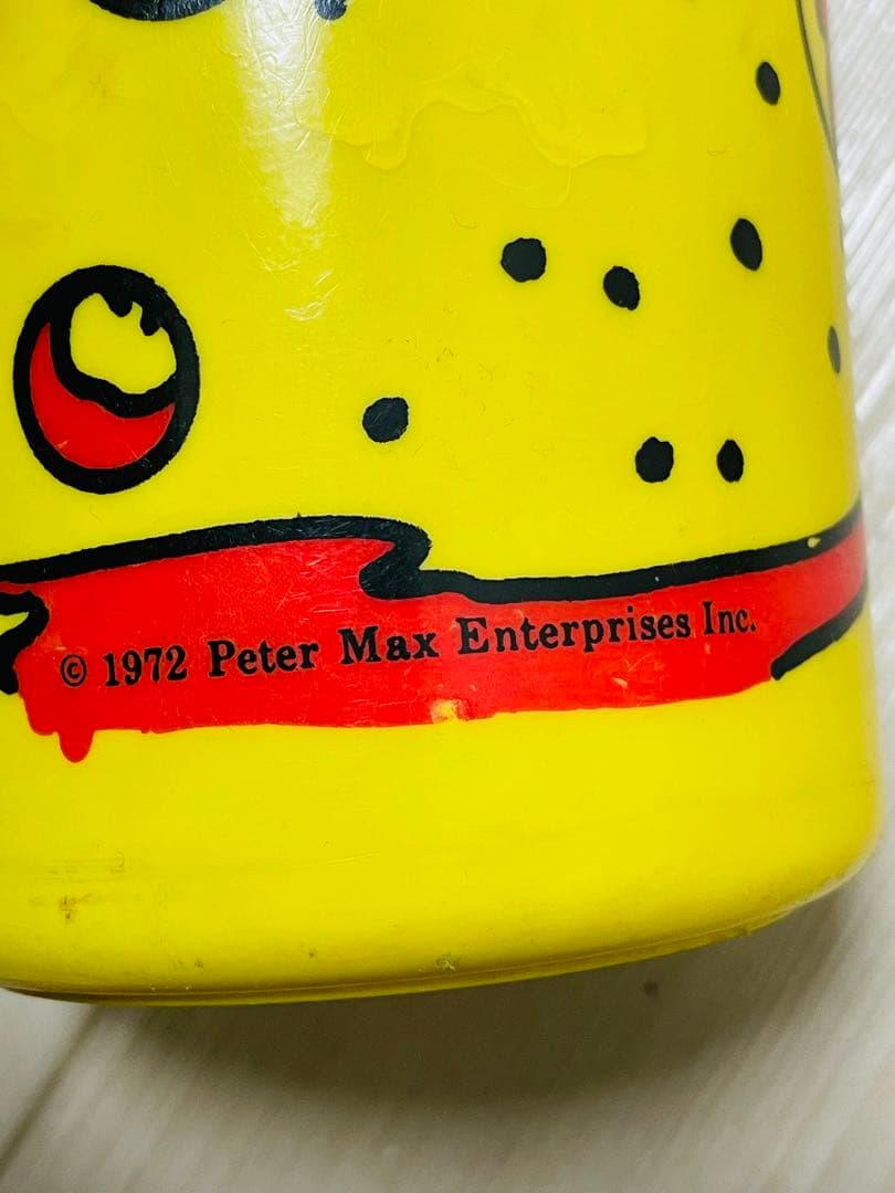 1972年製　当時物ヴィンテージピーターマックスPetermaxタンブラー　花瓶