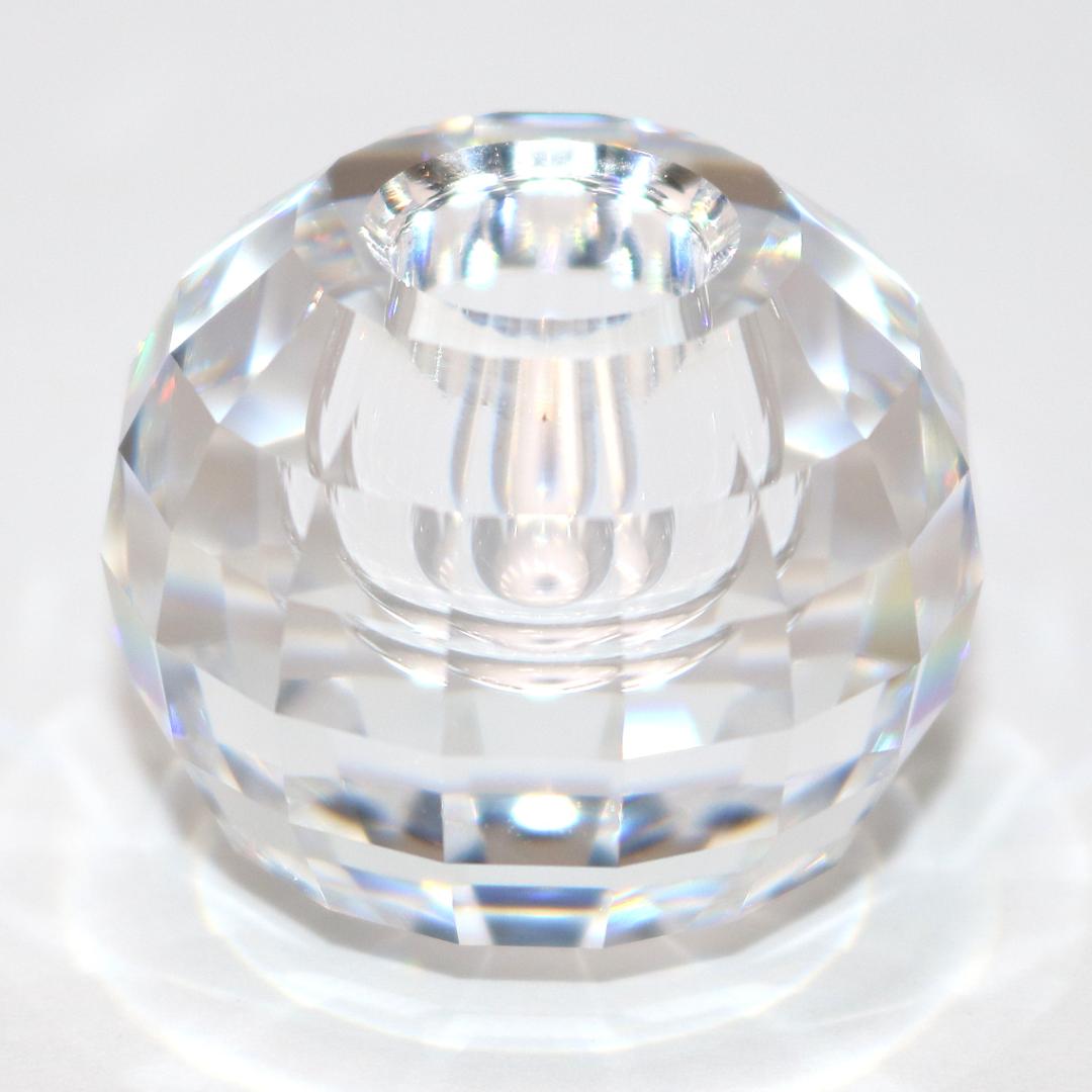 【極美品】スワロフスキー チューリップ フラワー クリスタル 花瓶 香水瓶