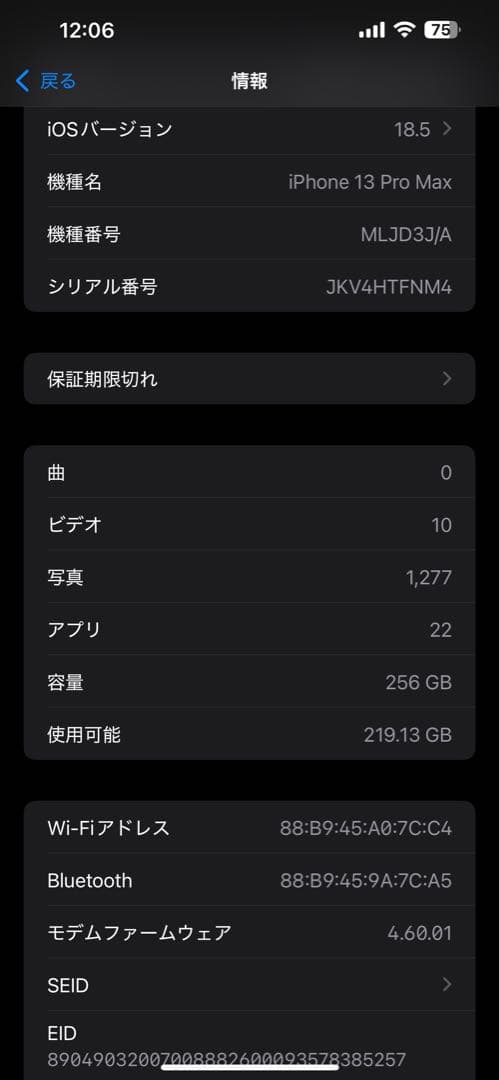 iPhone 13 pro max 256GB シエラブルー