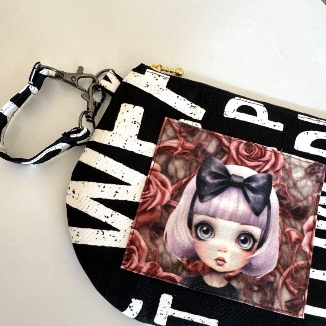 ♡さとぴー 2点♡スクエア*トートバッグ＆あおり巾着ポシェット♡