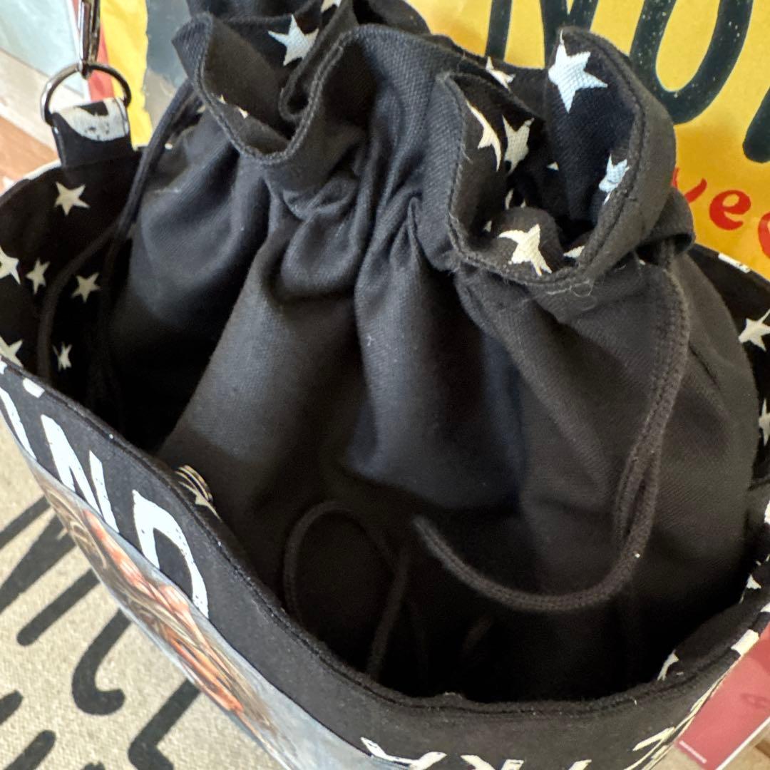 ♡さとぴー 2点♡スクエア*トートバッグ＆あおり巾着ポシェット♡