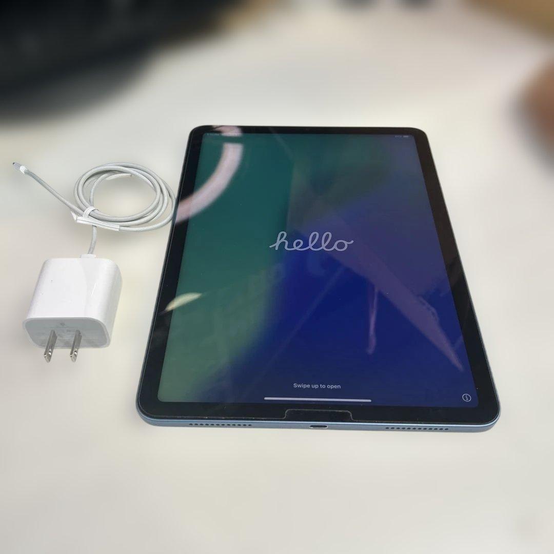 7092 【️美品】76% iPad Air 第5世代 ブルー10.9インチ