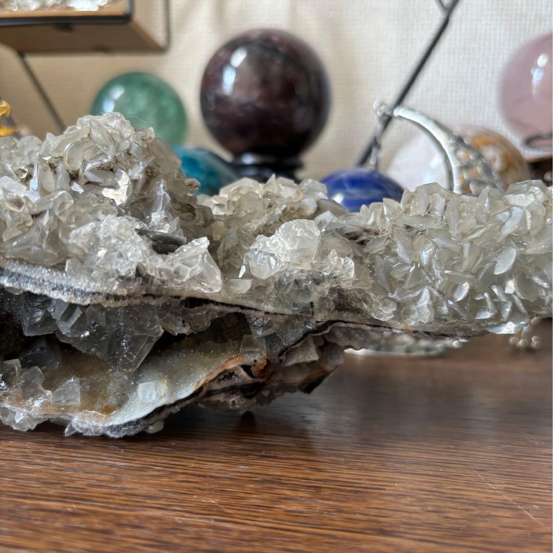 アポフィライト&スファレライト&フローライト共生＊原石標本＊パワーストーン天然石