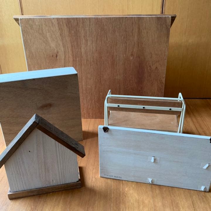 ハンドメイド インテリア 雑貨 小物 収納棚 木工 5点セット