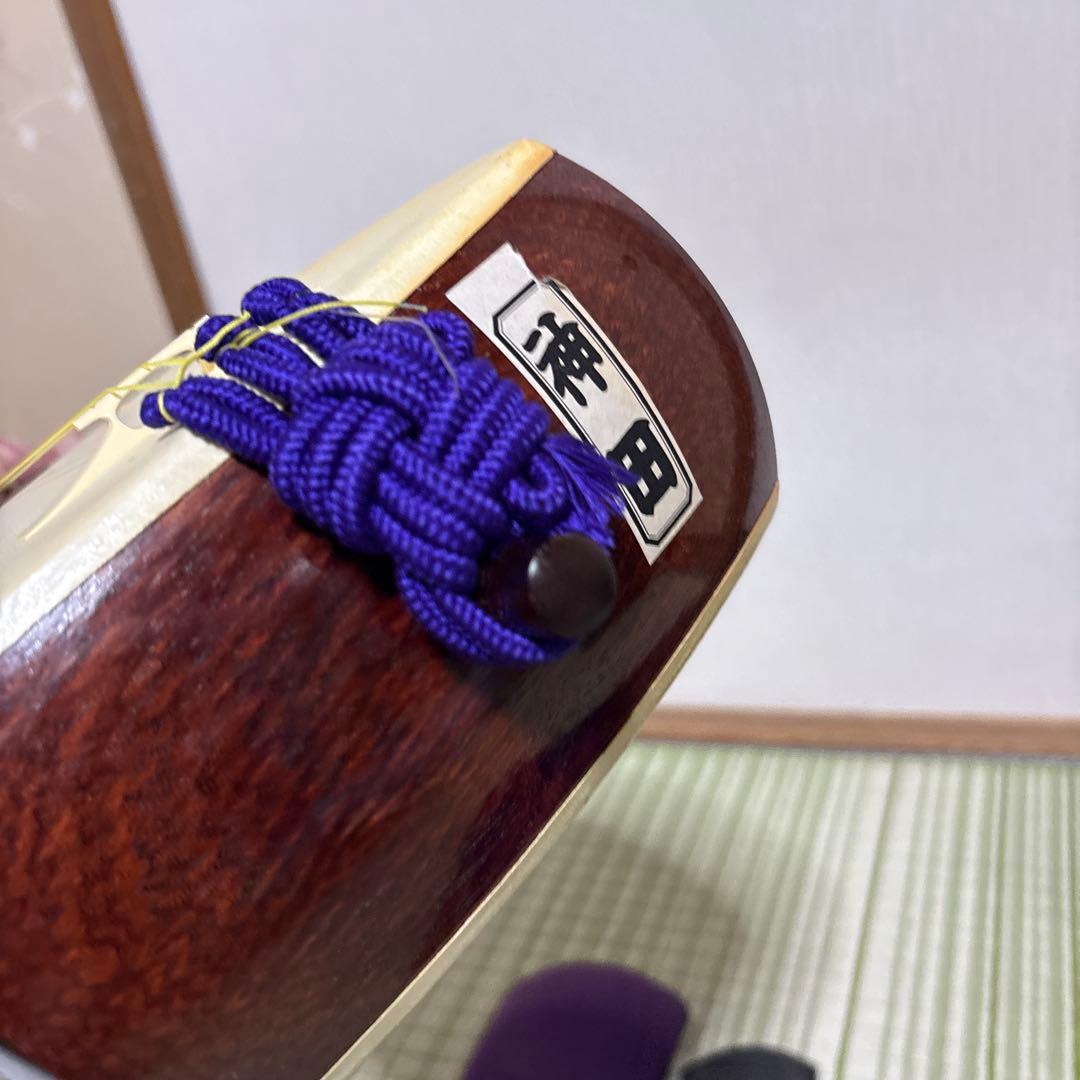 三味線　和楽器　東さわり　すだれ彫　バチ　撥　弦　駒　ソフトケース