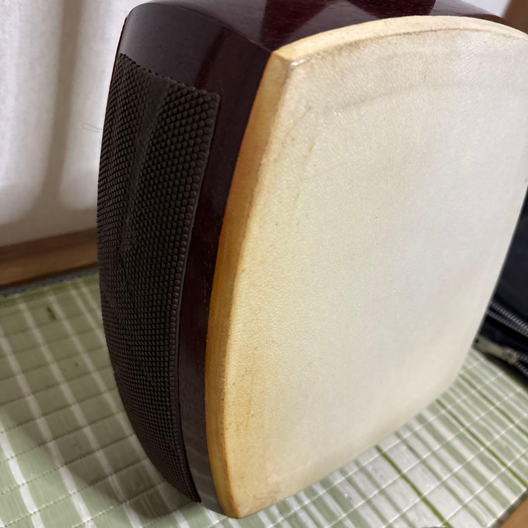 三味線　和楽器　東さわり　すだれ彫　バチ　撥　弦　駒　ソフトケース