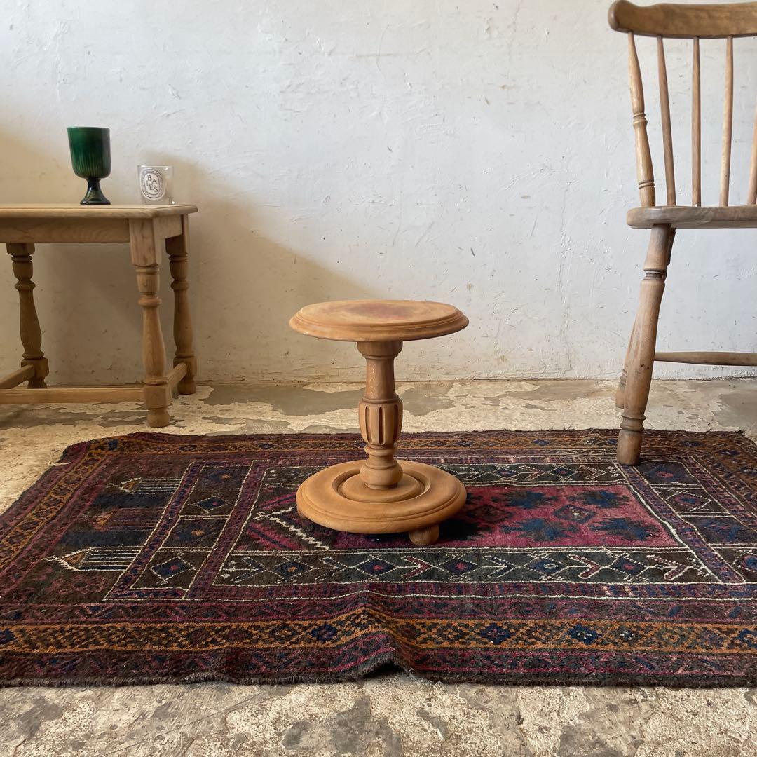 ビンテージ サイドテーブル　フラワースタンド　花台　剥離