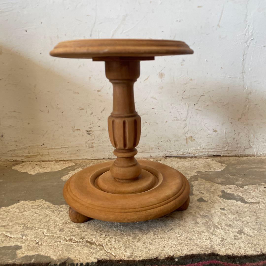 ビンテージ サイドテーブル　フラワースタンド　花台　剥離