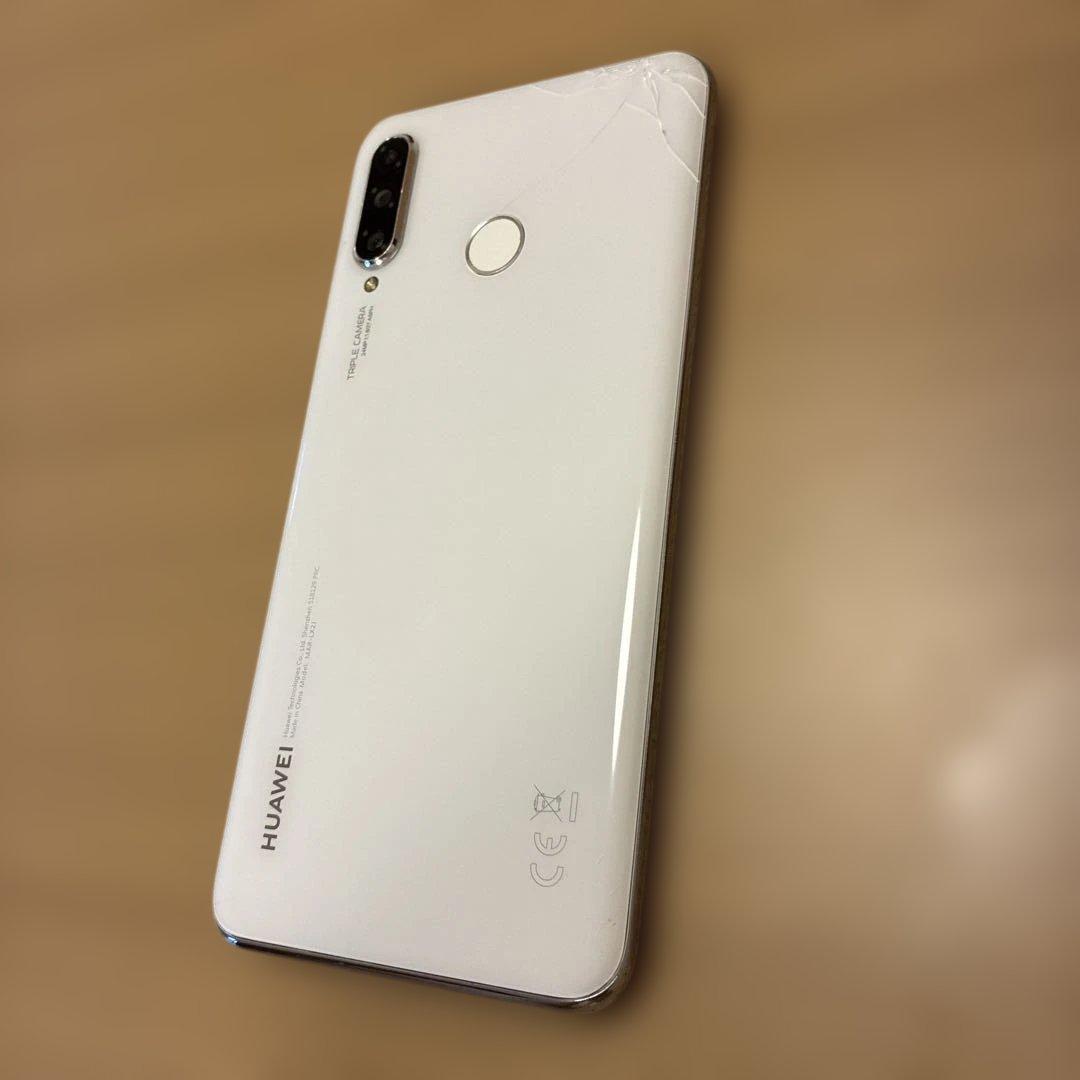 【iFaceケース付き】HUAWEI P30 Lite ホワイト 本体