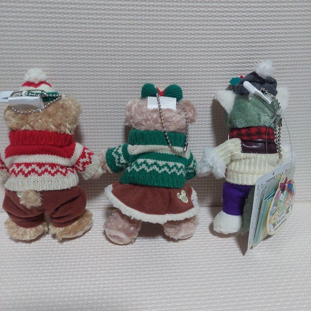 ダッフィー　シェリーメイ　ジェラトーニ　クリスマス 2015　ぬいぐるみバッジ