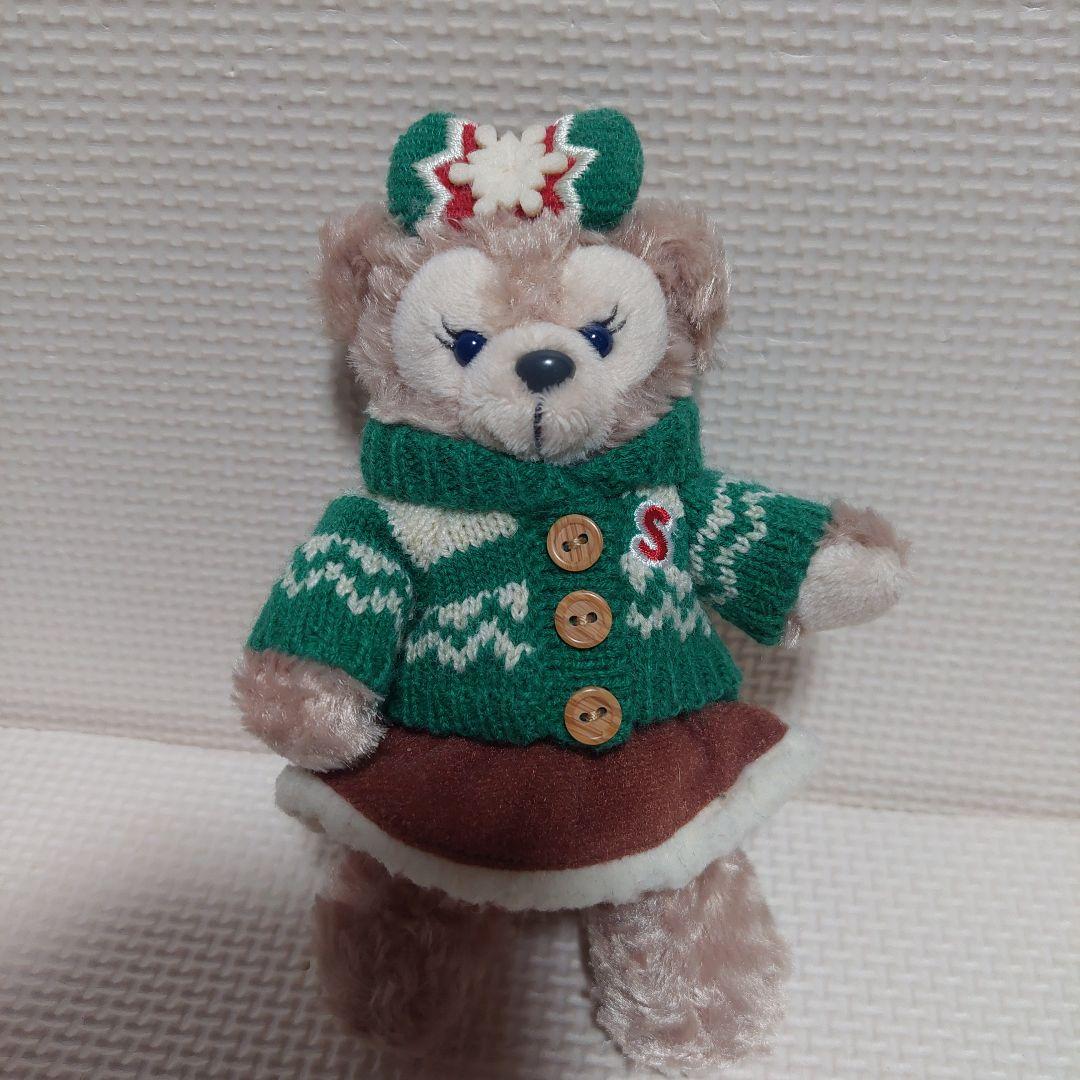 ダッフィー　シェリーメイ　ジェラトーニ　クリスマス 2015　ぬいぐるみバッジ