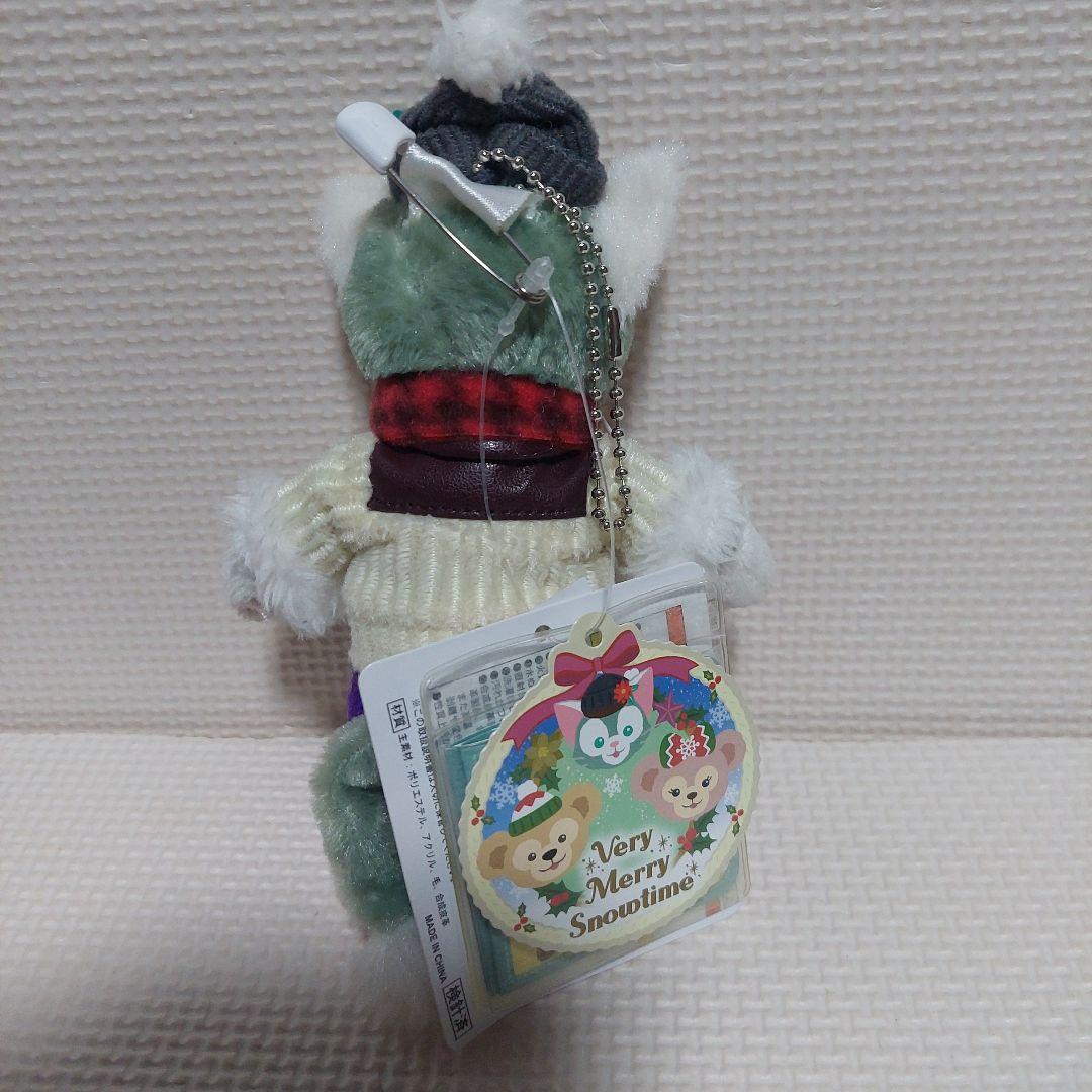 ダッフィー　シェリーメイ　ジェラトーニ　クリスマス 2015　ぬいぐるみバッジ