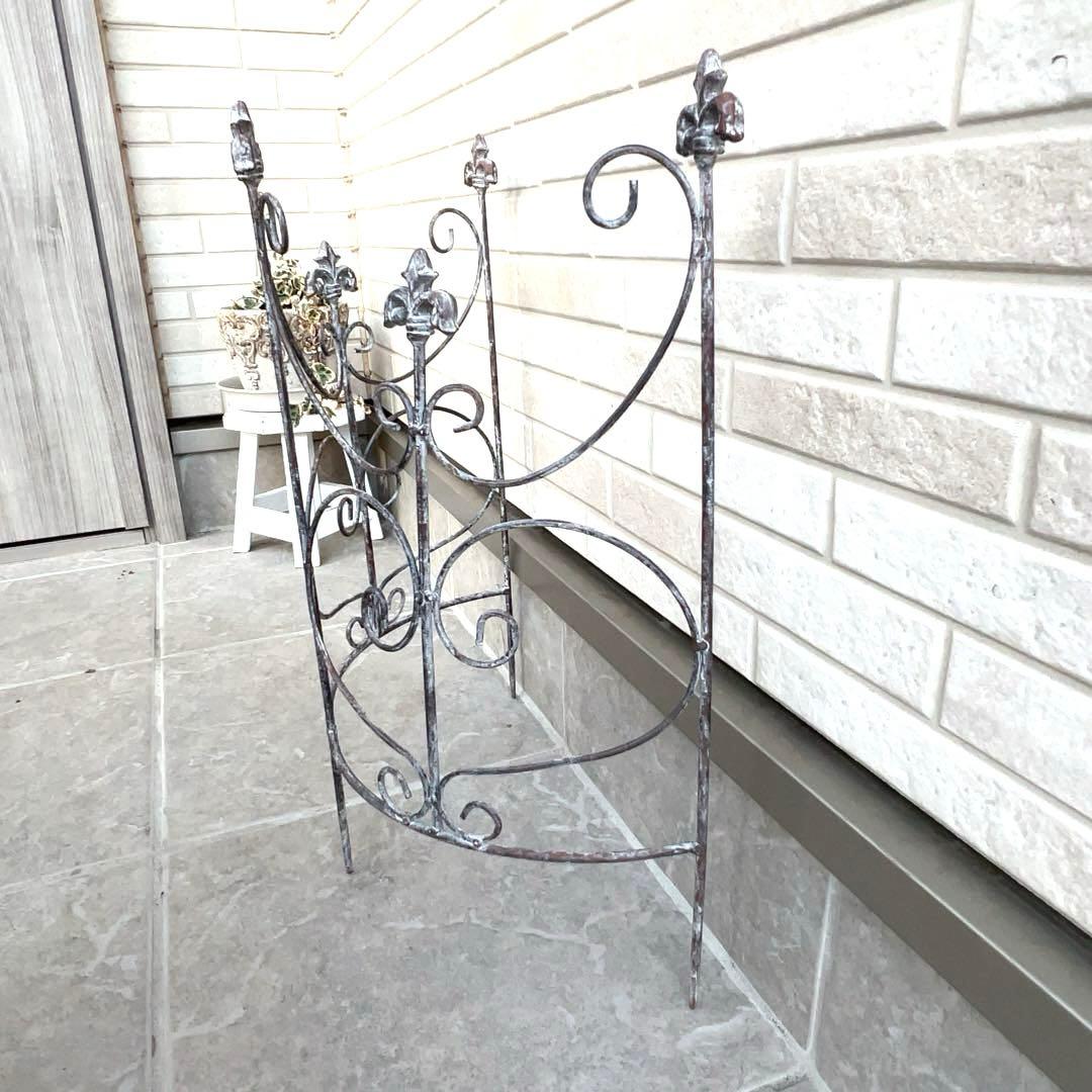 御予約用 シャビーな半円アーチ型トレリス・フェンスL4840円